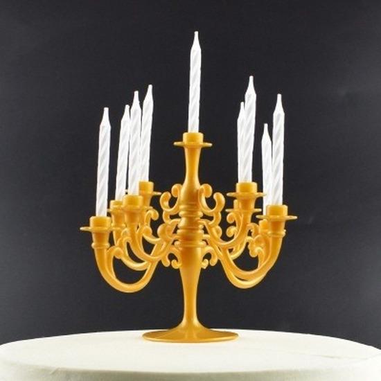 Buy 9PCS Candles and Candlestick Bracket 1 Set Cake Topper Birthday ...