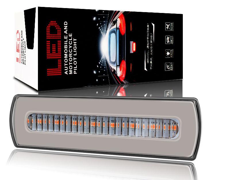 2pcs Car Rear Tail Light 12V 54LED Running Light Flowing Turn Signal Warning Light Trailer Truck Light UTV VAN ATV Taillights