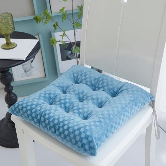 Seat Cushion Soft Comfortable Chair Seat Pad Long-lasting Wear-resistant Square Seat Pad for Home Office