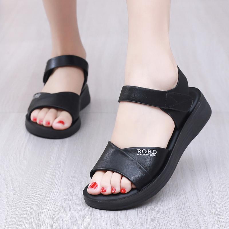 Fashion 2025 Summer Soft Comfort Shoes for Women Female Sandal Anti-Skid Girls New Flat Casual Scandals Leisure Comfort Shoes for Women