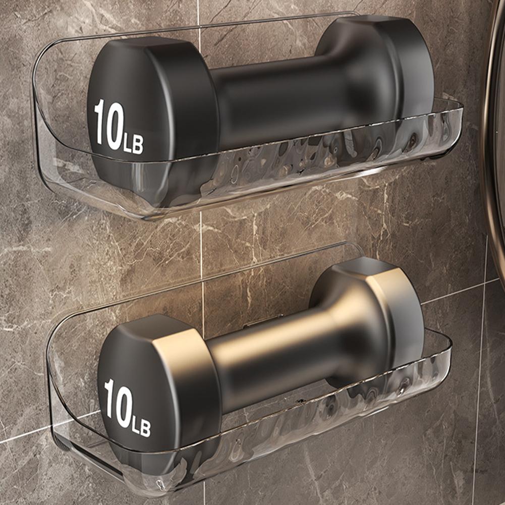 Suction Cup Shelf, Waterproof Acrylic Bathroom Storage Rack, Removable Wall Mounted Cosmetic Storage Rack Basket for Bathroom