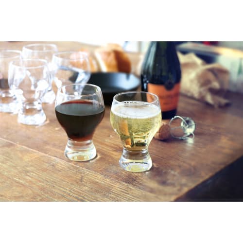 Toyo Sasaki Glass Wine Glass Set, 225ml, Made in Japan, Dishwasher Safe, Pair of Wine Glasses for Red and White Wine, Gift, G101-T273