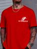Unisex Summer Crew Neck Short Sleeve T Shirt No Balance Jump Figure Letter Print Casual Loose Streetwear Daily Fashion Tops