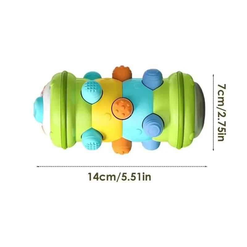 Baby Krabbelrolle Spielzeug Säuglingsaktivität Bauchzeitrolle Montessori Pädagogische Entwicklung Sensorisches Spielzeug für Kinder 0 12 Monate