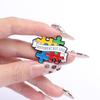 Autism Awareness Puzzle Enamel Pins Introvert Caring For Mental Health Metal Brooches Lapel Badges Jewelry Gifts For Friends