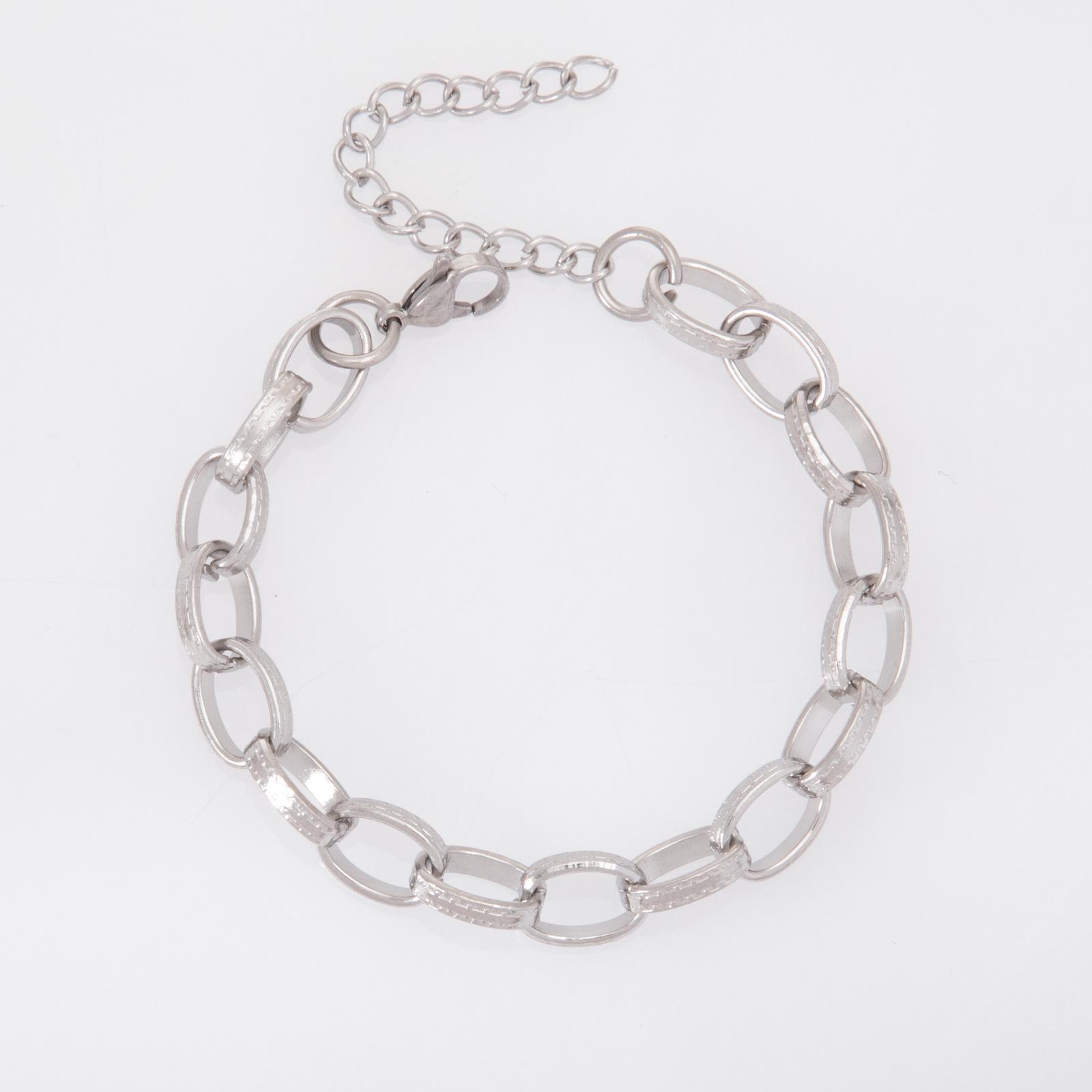 Позолоченный титановый стальной браслет-феникс - Модный высококачественный хип-хоп стиль для женщин Bracelet 17+5cm