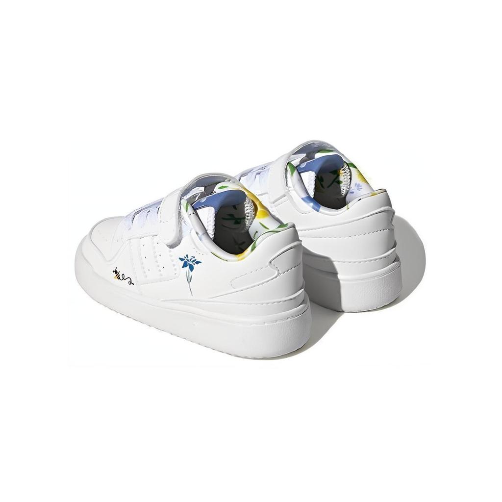 adidas Forum Low I Save The Bees Baby Sneaker Weiß Wolkenweiß Blau-Fusion HP6247