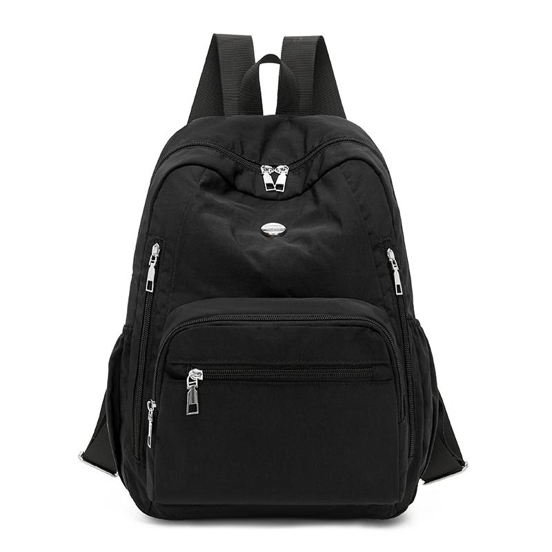 

Женская сумка-рюкзак из водонепроницаемого нейлона чёрный