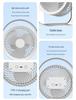 2026 Multi-functional Portable USB Desktop Light Fan for Dormitory Use