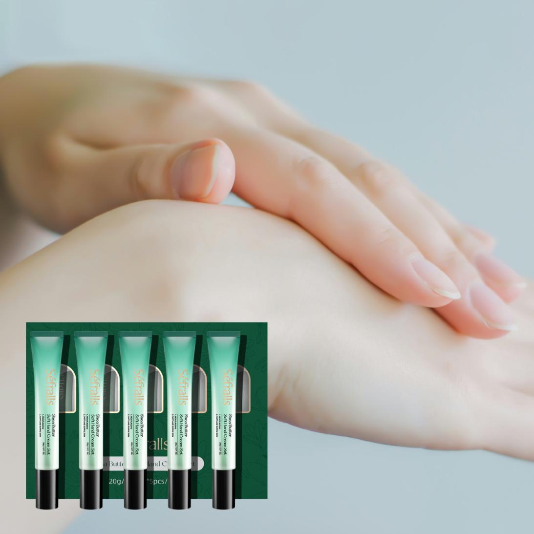 

Sefralls Набор кремов для рук с маслом ши 20 г*5 шт./набор глубоко увлажняющий, не раздражающий, комфортный крем для ухода за руками, предотвращающий сухость рук белый