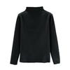 Women's Thick Fleece Base Shirt With Warm Inner Layer And Seamless Long Sleeved T-shirt Half High Neck Top
