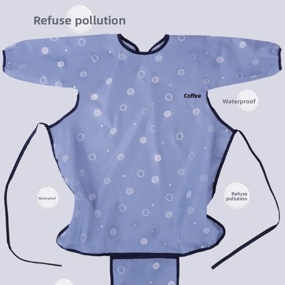 Waterproof Feeding Bib Mess Proof Weaning Bibs Bib Protection Long Sleeves Bib Restaurant