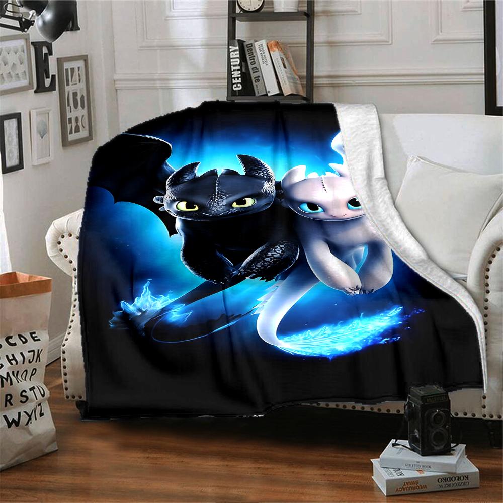 Dragon Companions Blanket Soft Throw Blanket For Home Bedroom Bed Sofa Travel Office Solid Christmas Blanket