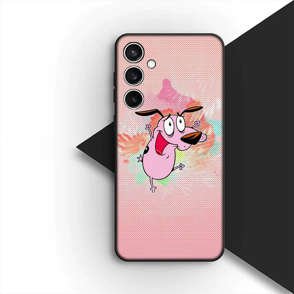 Anime C-Courages C-Cowardlys Dog Phone Case for Samsung Galaxy S20 S22 S21 FE Ultra Plus A07 A17 A15 A16 A25 A57 A37 Cover
