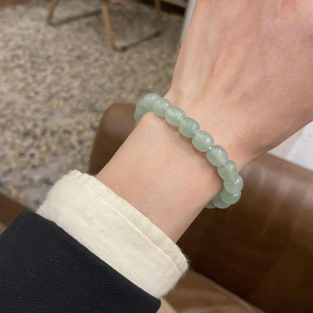 Elegantes handgefertigtes Armband mit Perlen im Grüner Aventurin-Stil für Damen