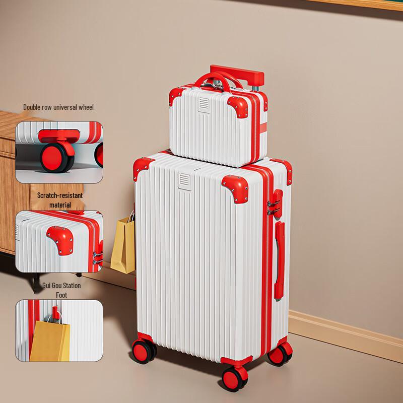 KarLot Vintage Mother-Child Luggage Set 26 inch