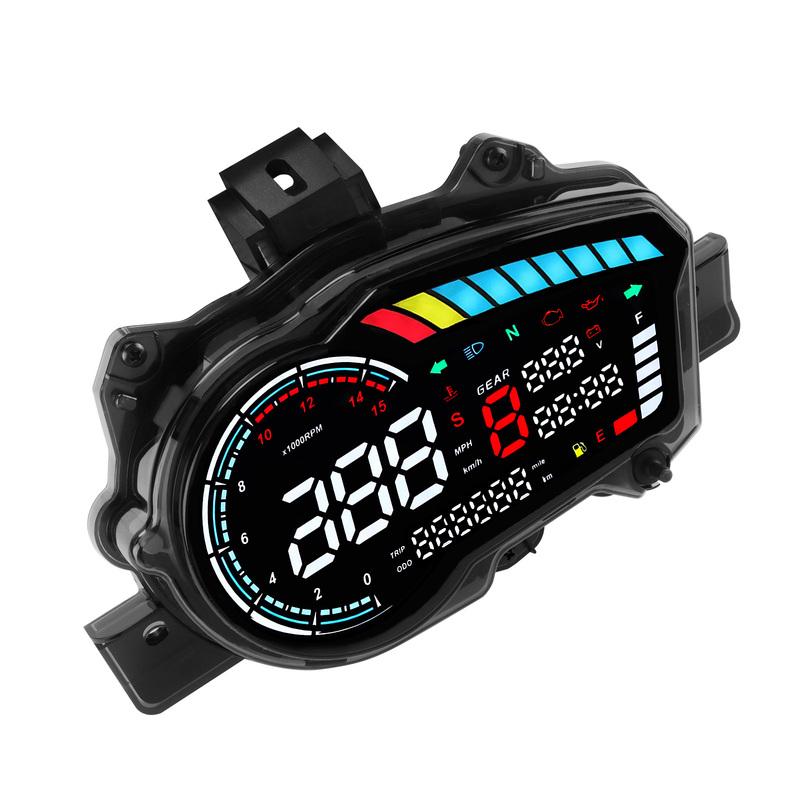 Motor Speed Gauge Motorcycle Digital RPM Tachometer Gear Clock Display For YAMAHA Y15 Y15ZR V1 Speedometer Dashboard