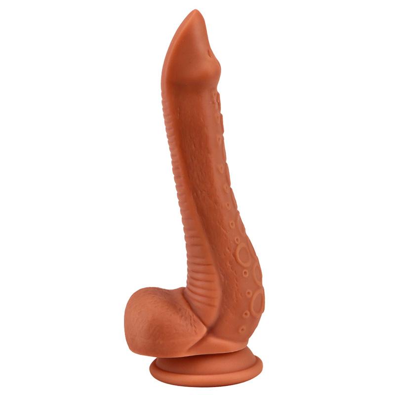 Weiblicher farbiger Silikondildo, Simulation großer Penis, alternative Produkte für Erwachsene