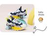 Babu Dou 2025 Autumn Collection: Breathable Mesh Toddler Walker Shoes with Soft Sole, Non-slip, and Light-up Features for Boys and Girls