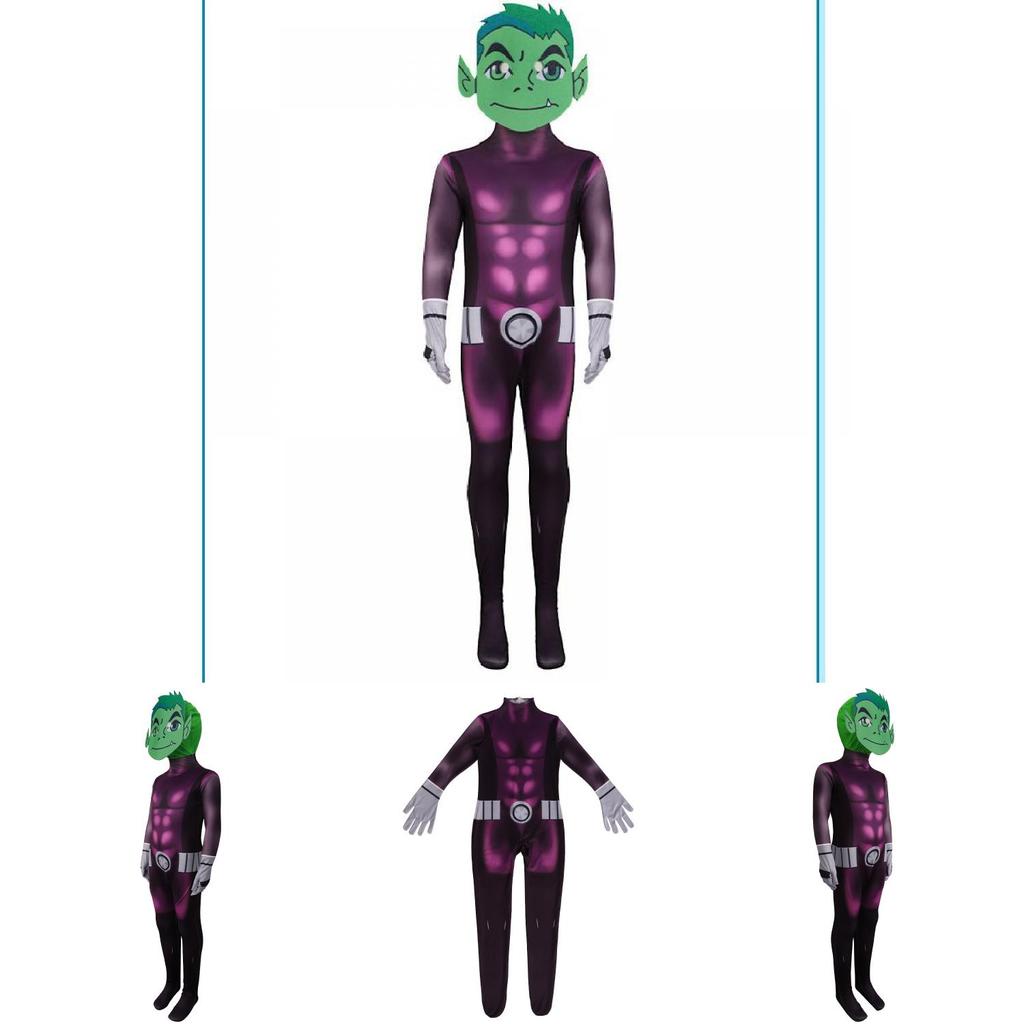 Halloween Teen Titans Anime Charaktere Cosplay Overall Für Kinder Und Jugendliche