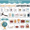 Travel Bulletin Board Decoration Learning Is a Journey Bulletin Cutouts Adventure Theme Classroom Decor Travel Map Poster Set for Teachers Students