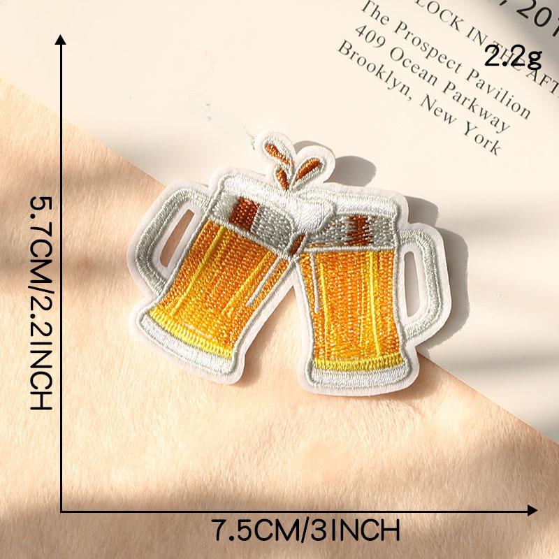 Duoku Strawberry Embroidery Patch - Clothing Accessories Badge