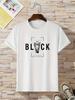 Cotton Summer Unisexs T Shirt Comfortable Soft Breathable Fabric Fashionable Trendy Letter Print Suitable Casual Occasions