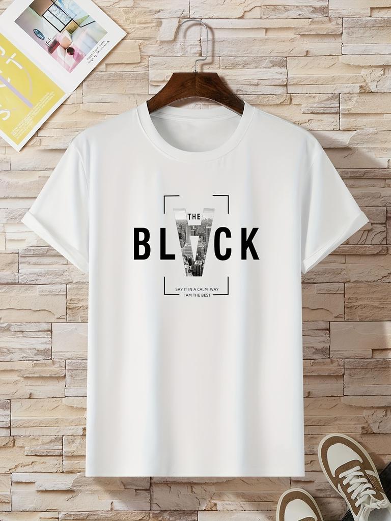 Cotton Summer Unisexs T Shirt Comfortable Soft Breathable Fabric Fashionable Trendy Letter Print Suitable Casual Occasions
