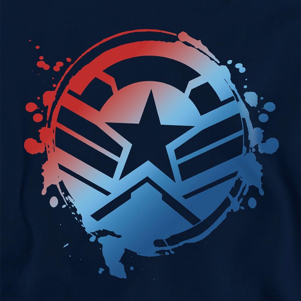 Captain America Childrens/Kids Gradient Shield Pull Over Hoodie