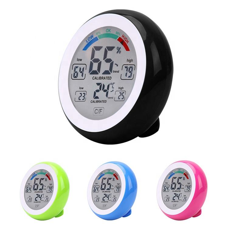 Feuchtigkeitsmesser Indoor Elektronisch Temperatur Rund Digitales Thermometer Hygrometer Tisch Schreibtisch Hygrothermograph