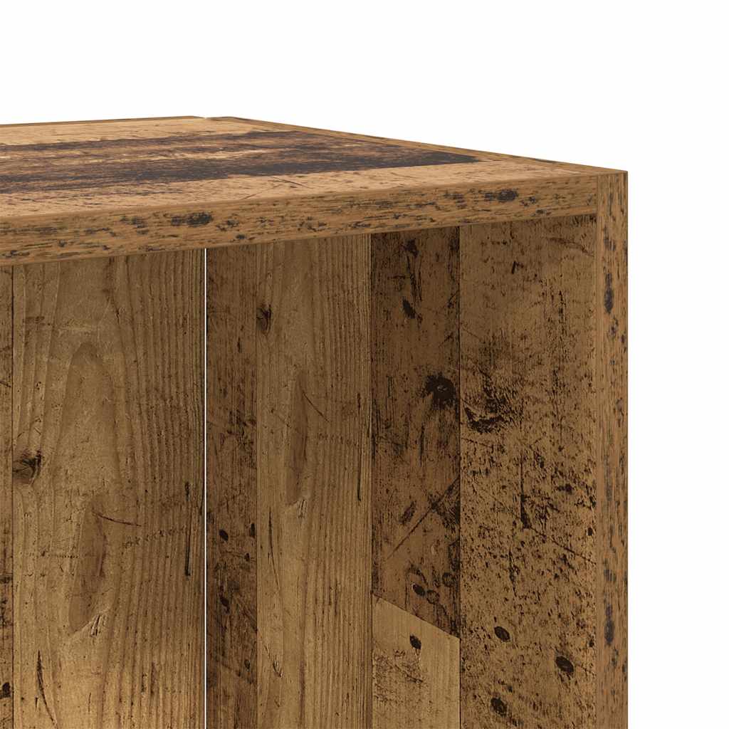 Corner Shelf Vintage Wood Look 33 x 33 x 132 cm Engineered Wood