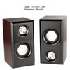 Altoparlanti USB cablati in legno Subwoofer stereo per basso Sound Box Ingresso AUX da 3,5 mm Altoparlanti per computer di alimentazione USB per PC desktop Smart Phone