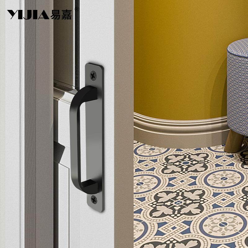 Furniture Hardware Cabinet Door Handle Black Handles Cabinets and Wardrobes Pulls and Drawer Knobs Surface-mounted Handle
