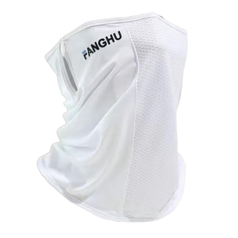 

Solid Color Ice Silk Mask Eye Protection UV Protection Veil Sunscreen Face Cover Gardening style 4