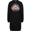 Adidas Originals Trefoil Logo Striped Print Straight-Leg Sports Long Sleeve Dress Women dresses Black HT3773