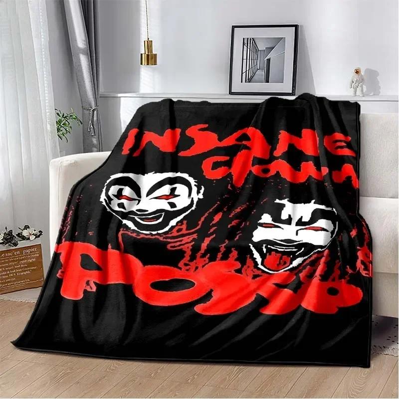 Insane Clown Posse Band Blanket ICP Juggalo Faygo HIP HOP Soft Flannel Kid's Warm Blanket Bedroom Sofa Bed Travel Picnic Blanket
