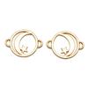 Double Star Connectors Moon For Celestial Themed Bulk Jewelry Findings