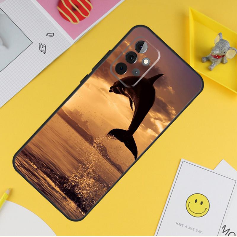Tier Delphin Fall Für Samsung Galaxy A54 A34 A14 A13 A33 A53 A12 A32 A52 A71 A51 A15 A25 A35 a55 Abdeckung