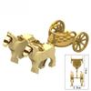 Medieval Egypt Wooden Horse Carriage Building Blocks Kit - 2 Horses Suitable for Children's Building Block Toys