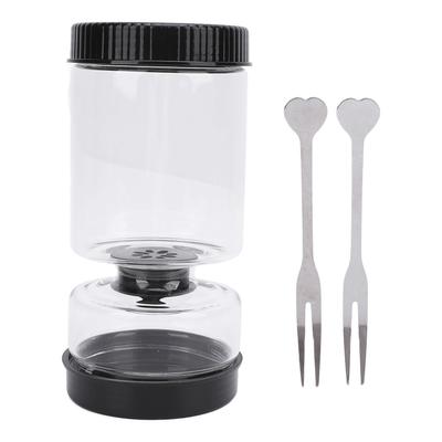 Glass Pickle Jar Kitchen Food Sealed Storage Container Cucumbers Olives Dill Hourglass Jar