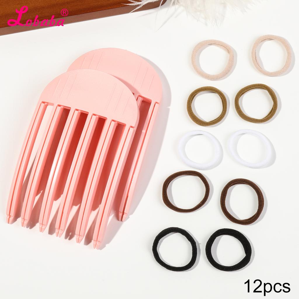 High Cranial Top Accessories Wind Plastic Comb Hair Roots Natural Fluffy Lazy People No Trace Hair Clip Hair Styling Accessories