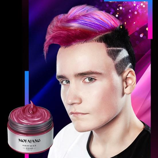 Yousheng 120G Crème colorante jetable pour cheveux Cire colorante pour cheveux Non grasse Haute saturation Effet naturel Non gras Séchage rapide Moulage rapide Sûr