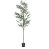 Artificial Olive Tree with Realistic Leaves Fruits Tall Faux Olive Tree for Home Office Decoration 6.89 Ft