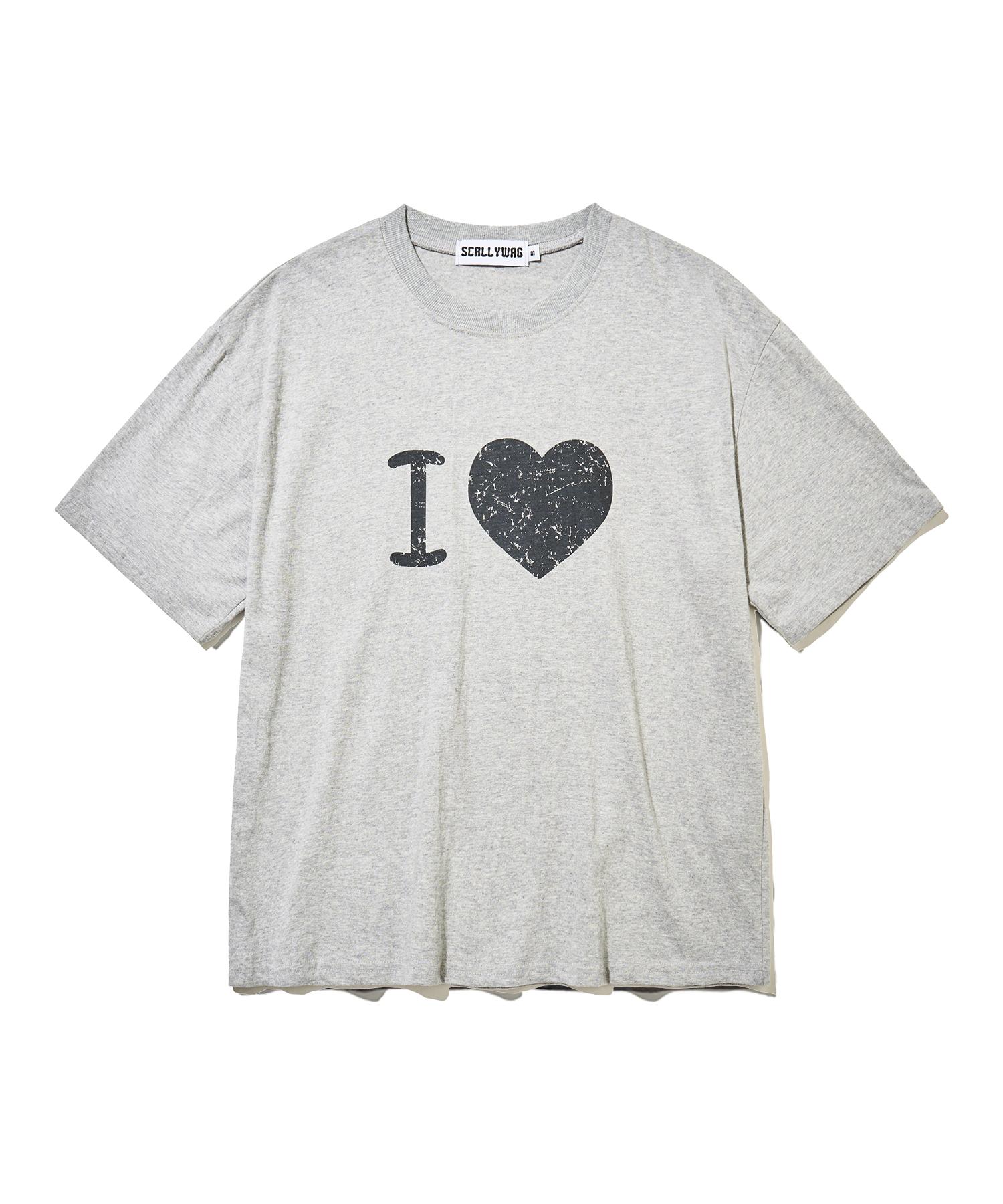 Skelly Wung I Love Crop T-Shirt [Gray] Gray/L