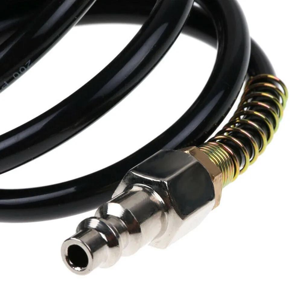 Air Compressor Hose Quick Coupler 1/4" NPT Pneumatic Adapter Quick Coupler Inflating Coil  Air Hose Compressor Replacement Part
