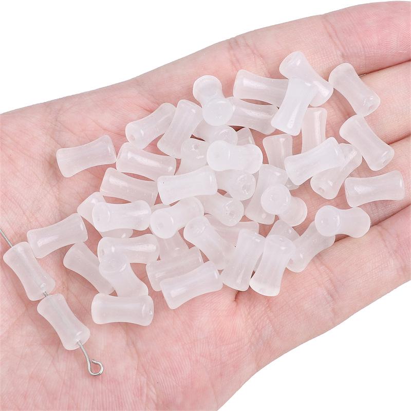 Black & White Glass Beads: Transparent Round, Crystal, Wheel, Bamboo - DIY Handcrafted Bracelet & Necklace Jewelry