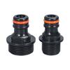 2Pcs Garden Hose Quick Connection Fittings Plastic Water Hose Connectors 1/2inch 3/4inch Sprays Nozzle Faucet Adapter