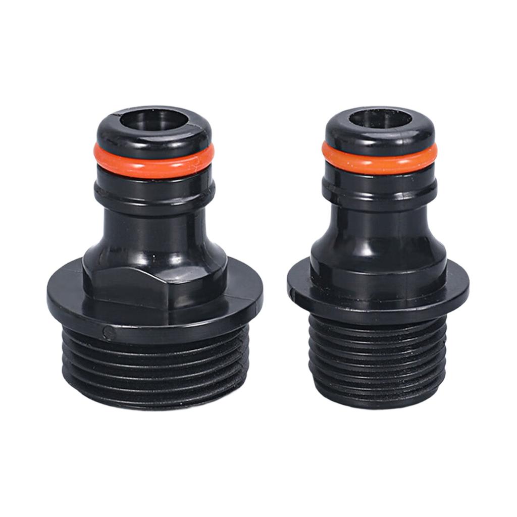 2Pcs Garden Hose Quick Connection Fittings Plastic Water Hose Connectors 1/2inch 3/4inch Sprays Nozzle Faucet Adapter