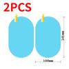 Waterproof Car Rearview Mirror Film Nano Rainproof Transparent Protective Sticker Universal Rearview Mirrors Anti-Fog Stickers