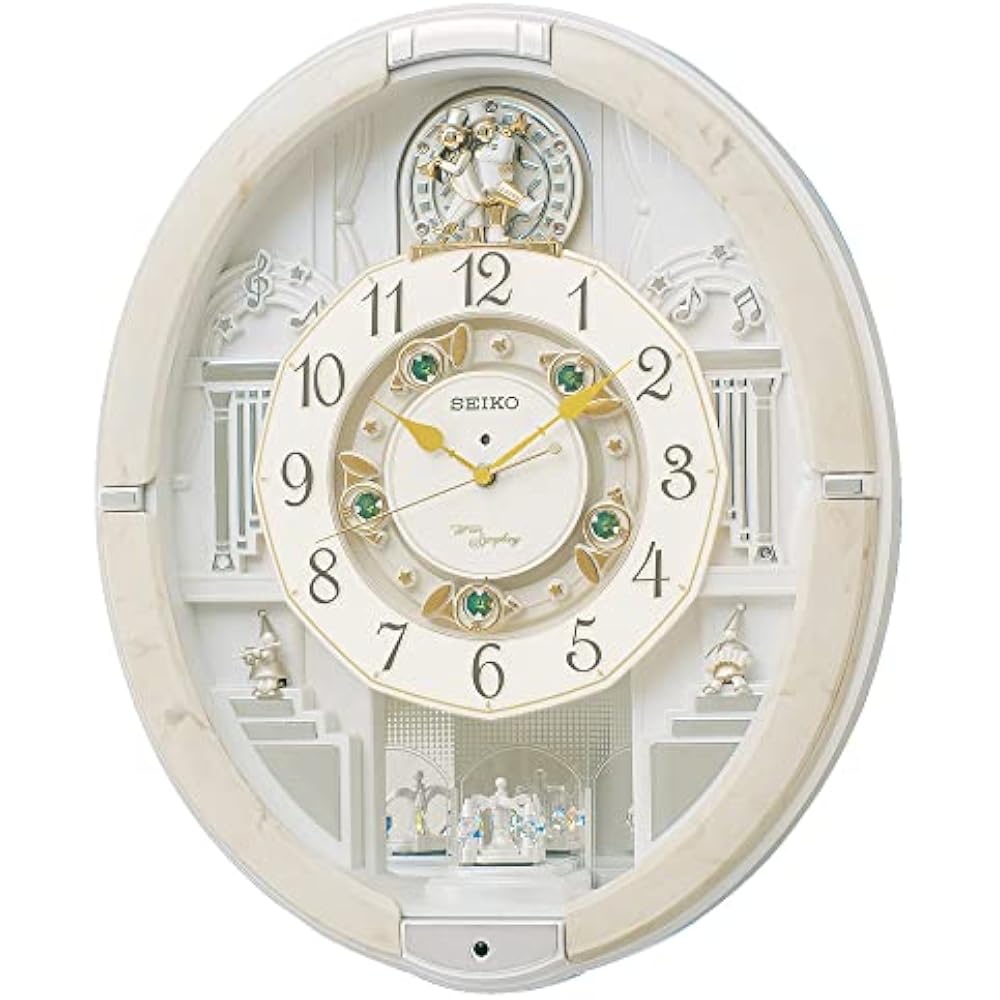 Seiko Clock Wall Clock Trick Clock Radio Controlled Watch Analog Karakuri Triple Selection Melody...